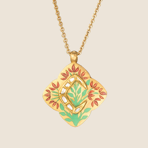'Midnight Veil' Taweez Initial Necklace