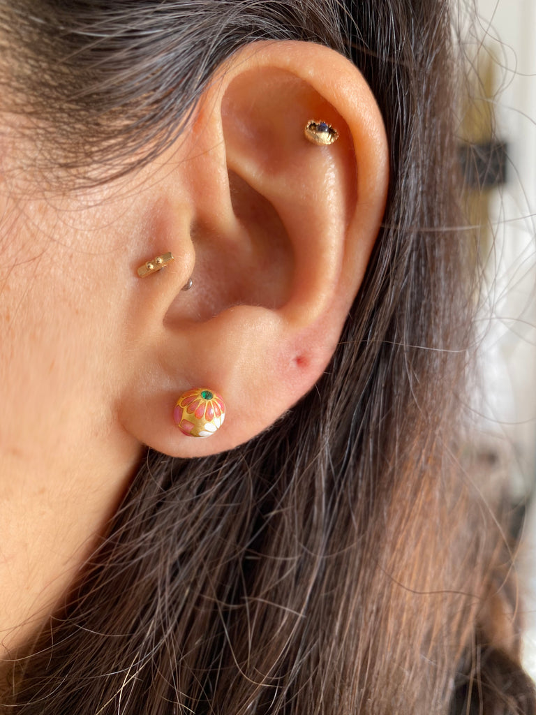Emerald Bloom Studs