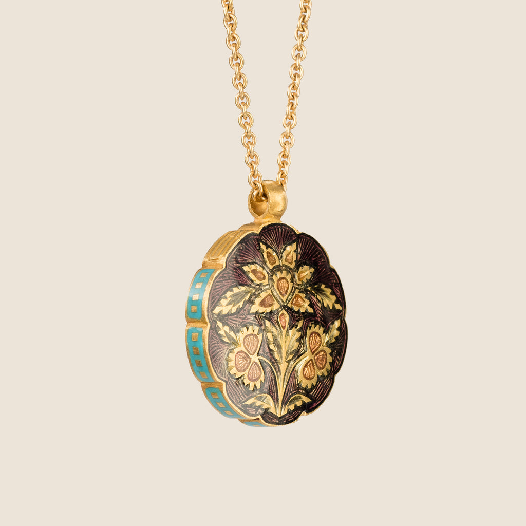 'Jal Mahal' Gulflower Initial Necklace