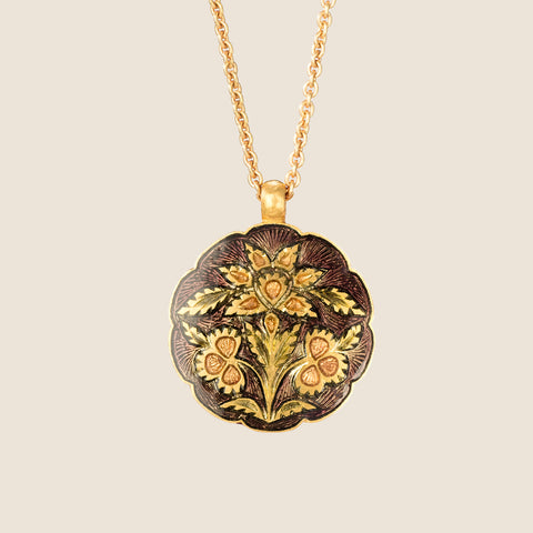 'Jal Mahal' Gulflower Initial Necklace