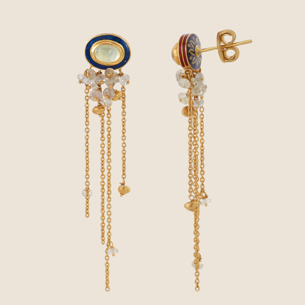 Prehnite Cascade Earrings